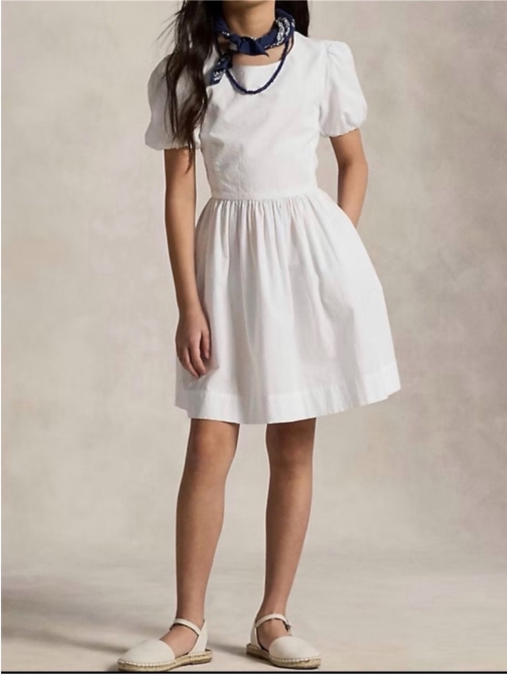 Polo Ralph Lauren searsucker dress girls size 8 NWT